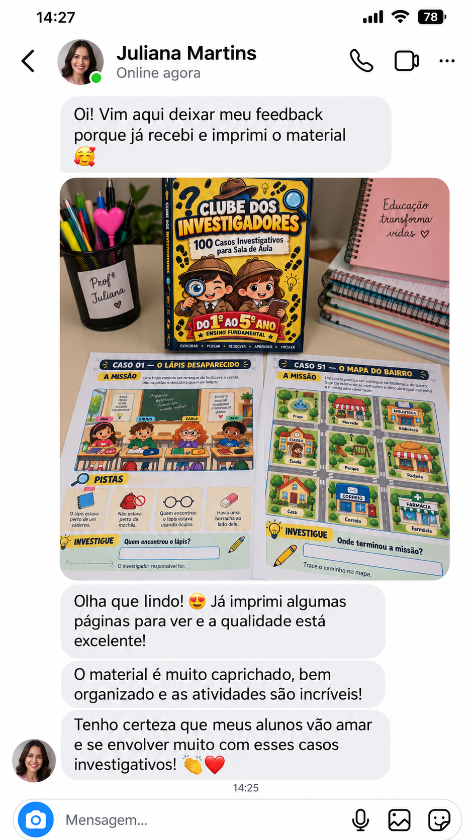 Print de Depoimento Real 10