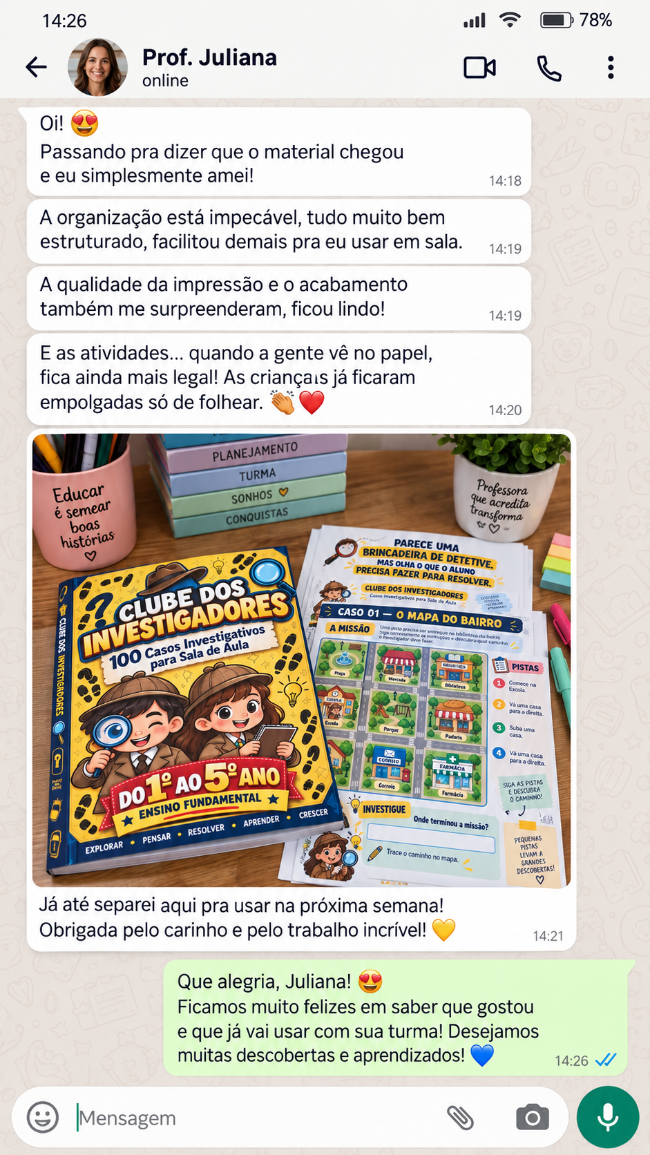 Print de Depoimento Real 4