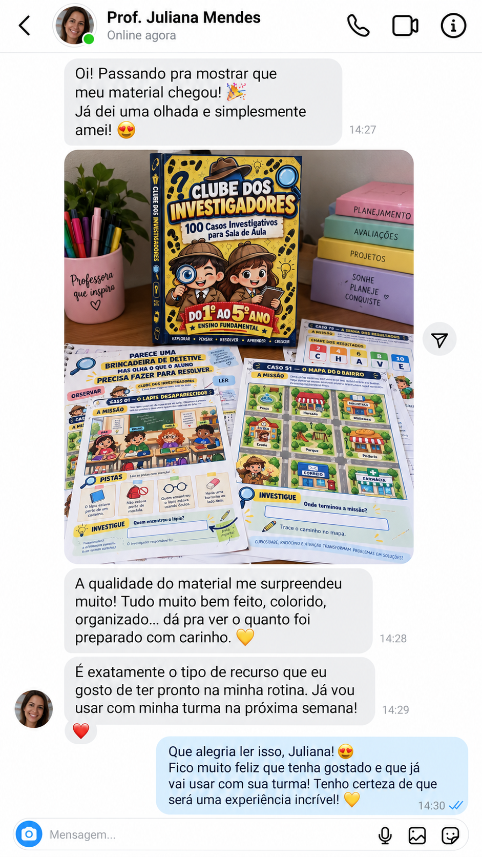 Print de Depoimento Real 5