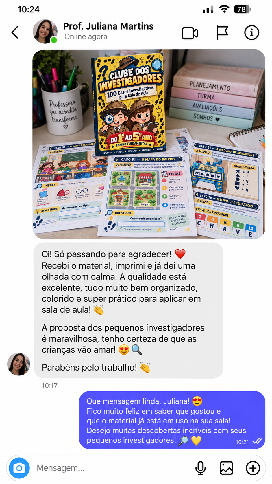 Print de Depoimento Real 7